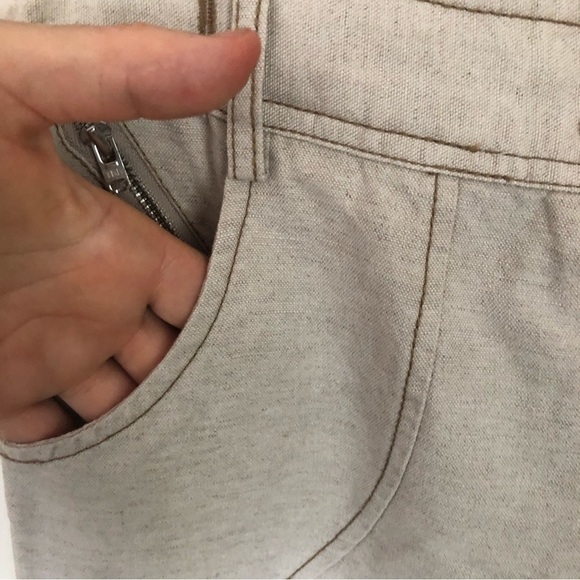 Coastal Linen Lycocel Blend Crop Trousers Small - Picture 5 of 6